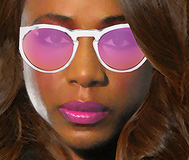 ILLESTEVA leonard pink lenses Two-Tone Mirrored Sunglasses Clear Havana