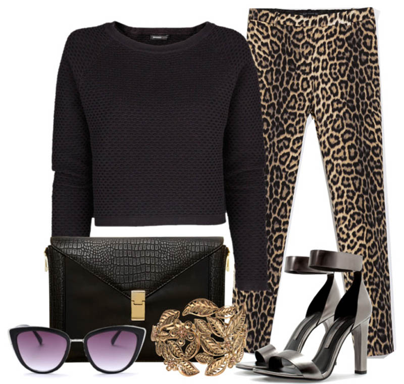 How to wear leopard print pants the budget version