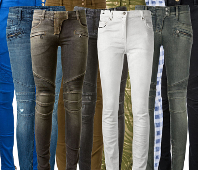 Bunch of Balmain jeans