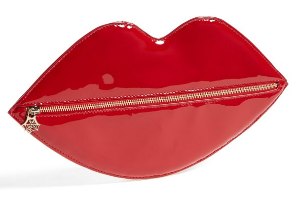 Charlotte Olympia lip shaped clutch