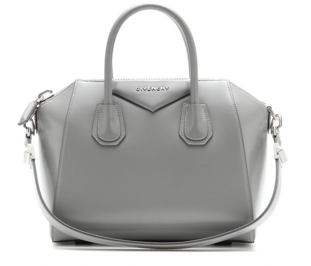 Givenchy Antigona pearl grey leather bag