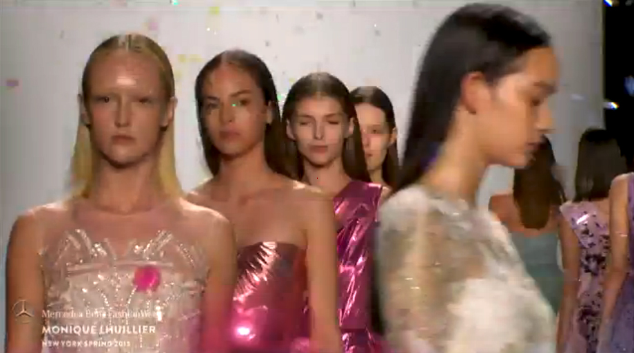 MONIQUE LHUILLIER New York Fashion Week SS-15 newyorkfashionweeklive webcast screen capture 1