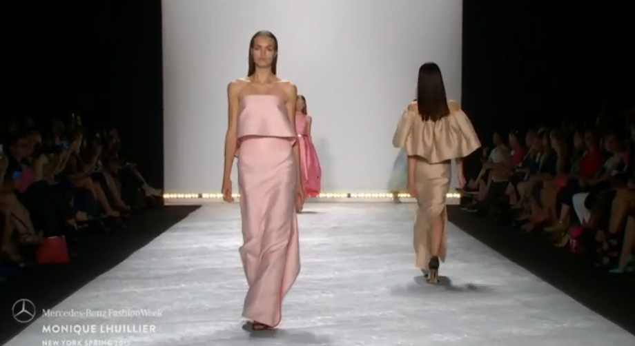 MONIQUE LHUILLIER New York Fashion Week SS-15 newyorkfashionweeklive webcast screen capture 6