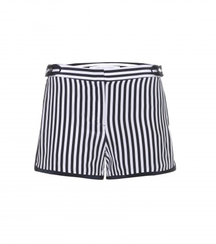Diane von Furstenberg Tiffany Striped Silk Shorts