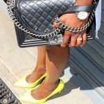 Ranti Onayemi Chanel classic flap bag gold black white outfit