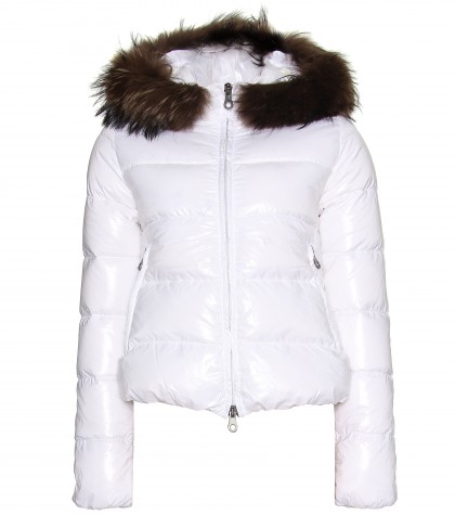 Duvetica Adhara Down Jacket With Fur-trimmed Hood