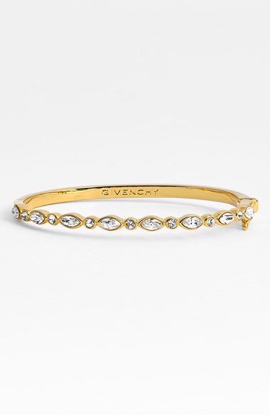 Givenchy Crystal Skinny Hinge Bangle (Nordstrom Exclusive) Gold/ Crystal/ Silk One Size