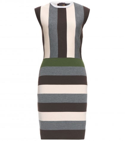 Fendi Striped Wool Dress