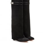 Givenchy Pant Suede Wedge Boots