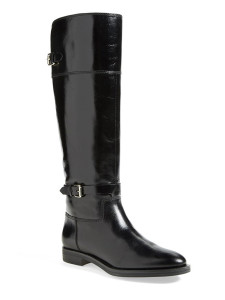 Enzo Angiolini Eero black leather knee high boots