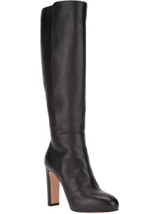 Gianvito Rossi black calf leather knee high boots