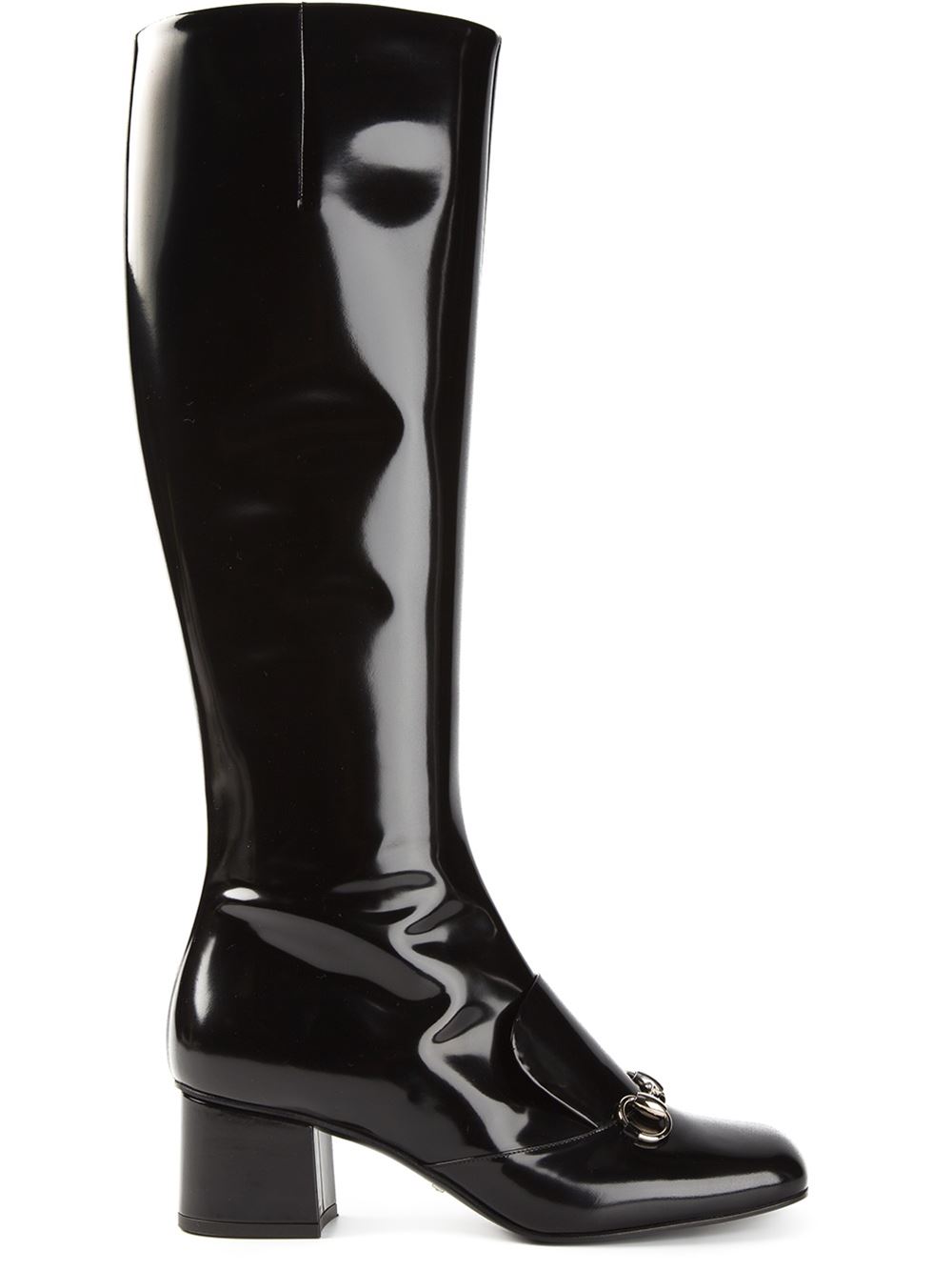 gucci black knee high boots