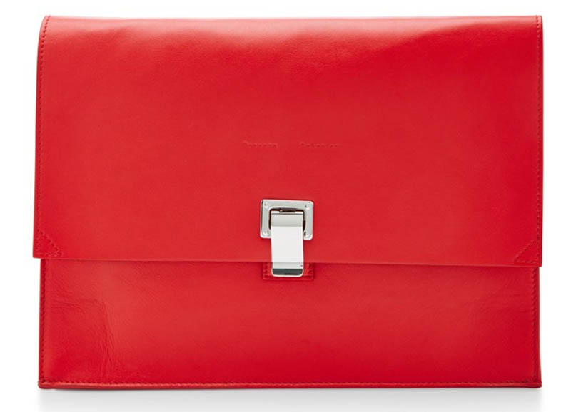 Proenza Schouler Large red Leather Lunch Bag