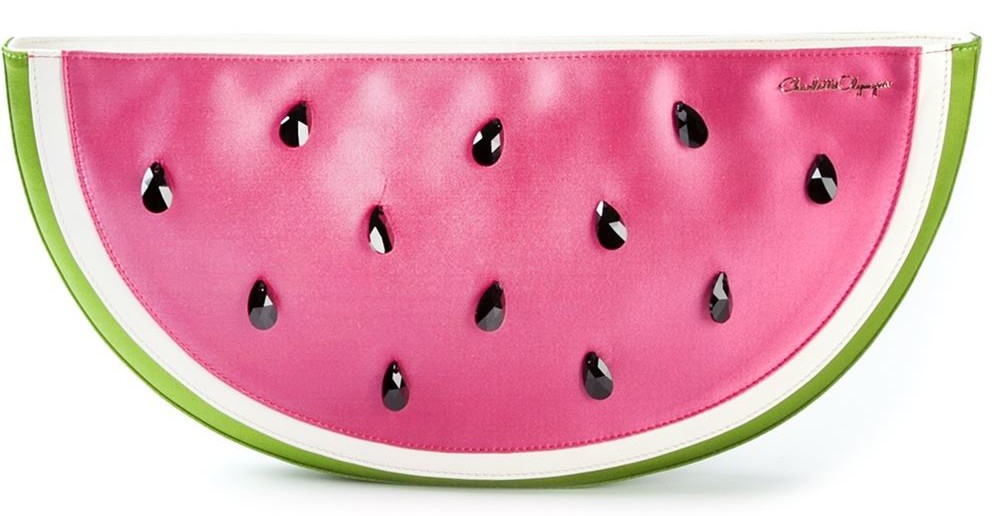 Charlotte Olympia 'I Carried A Watermelon' clutch