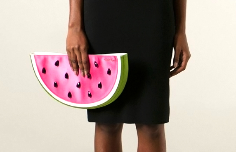 Charlotte Olympia I Carried A Watermelon clutch purse