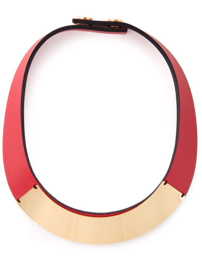 Marni gold detail necklace