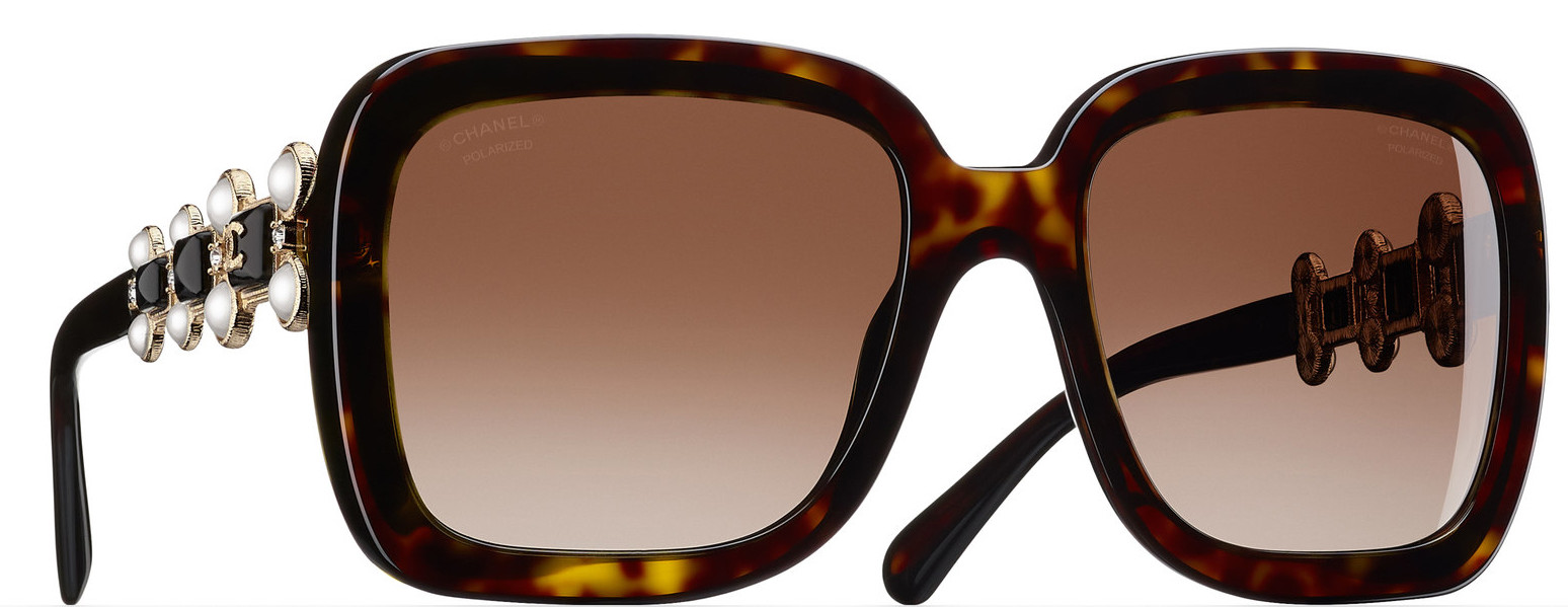 Chanel square acetate sunglasses