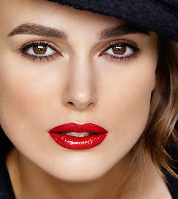 Keira Knightley wearing ROUGE COCO lip color in Gabrielle