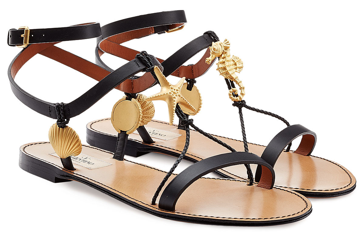 VALENTINO Abyss Leather Sandals