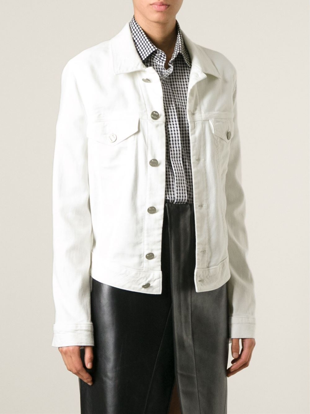 Acne Studios white Edith denim jacket