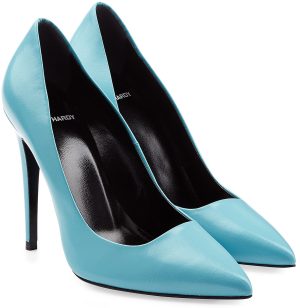 Pierre Hardy turquoise blue leather pumps
