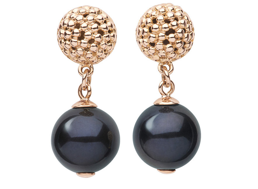 Links of London Effervescence Black Pearl Drop Earrings