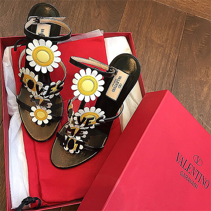 Valentino Loves Me sandals via my__closet__diaries on Instagram