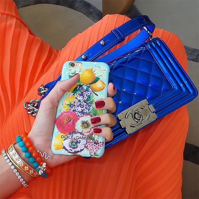 my__closet__diaries Instagram electric blue Chanel bag