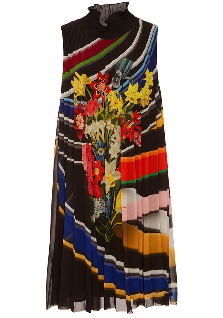 Mary Katrantzou Heidi floral stripes print dress