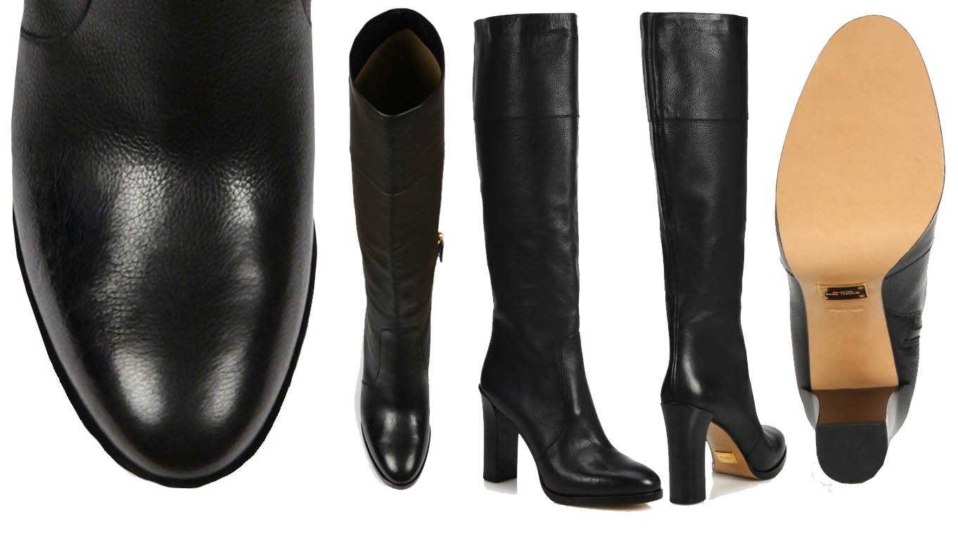 Michael Kors Daryl Leather Knee Boots