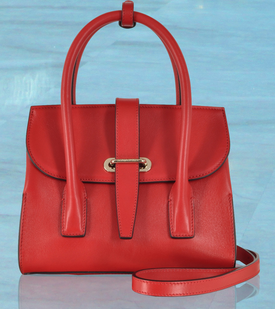 Sonia Rykiel Matthieu Red Leather Crossbody Bag