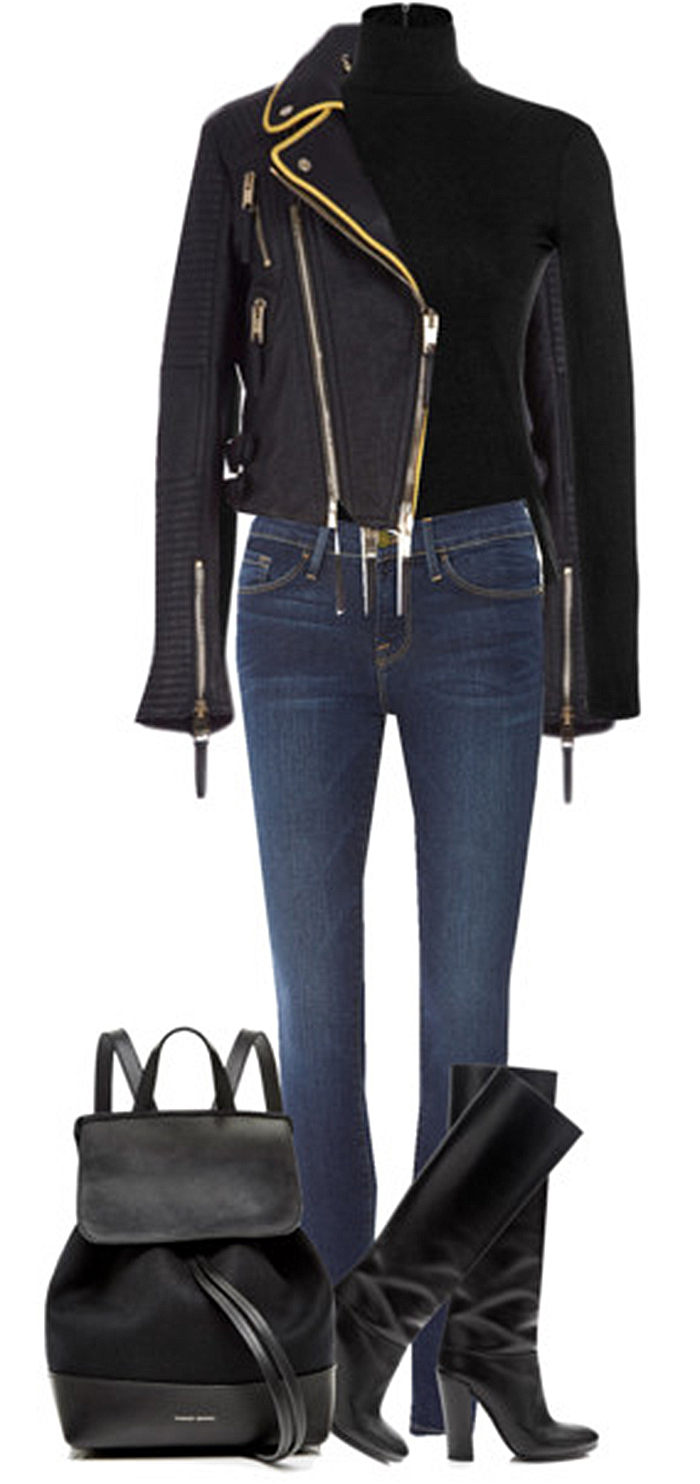 Burberry prorsum the biker jacket how to wear style outfit idea