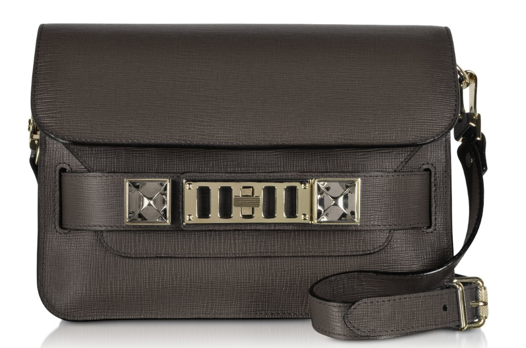 Proenza Schouler PS11 Mini Classic Saffiano Leather Shoulder Bag black