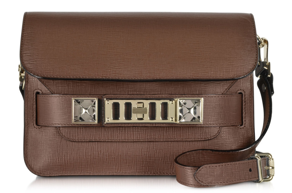 Proenza Schouler PS11 Mini Classic Saffiano Leather Shoulder Bag tan