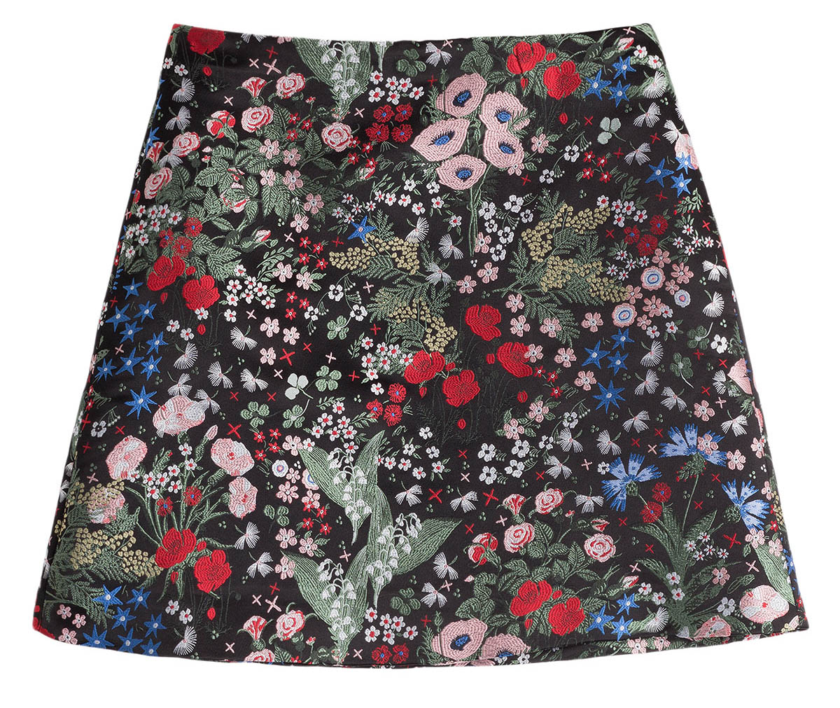 Valentino jacquard skirt Celia Birtwell print inspired by Sandro Botticelli Primavera painting