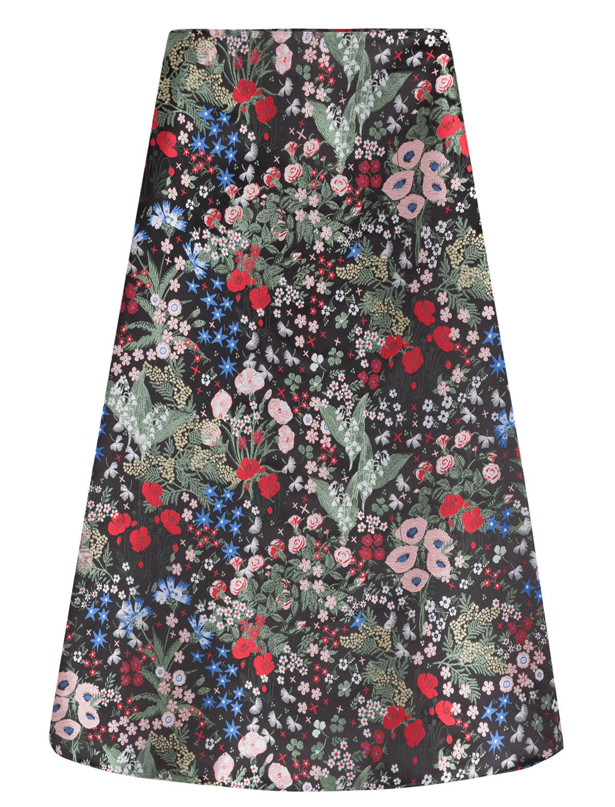 Valentino printed silk midi skirt Celia Birtwell print inspired by Sandro Botticelli Primavera painting