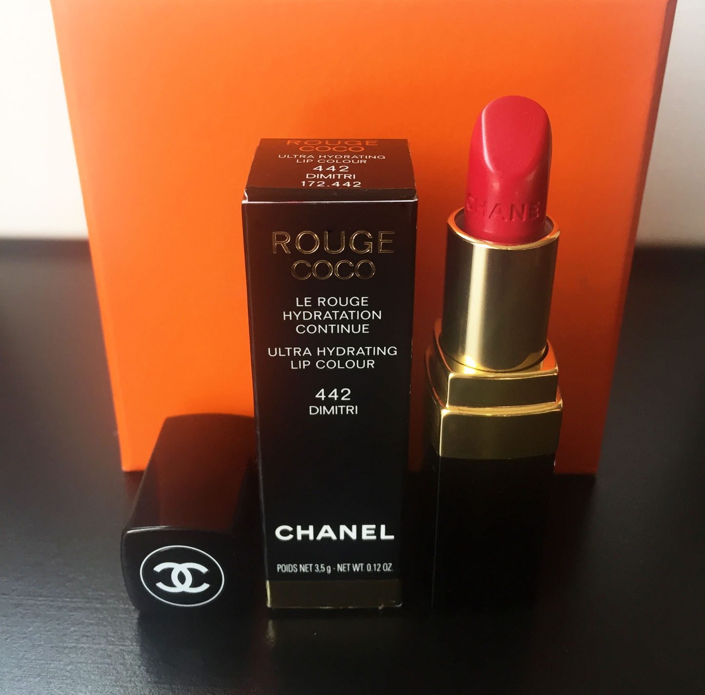 Chanel Rogue COCO ultra hydrating lip color in dimitri