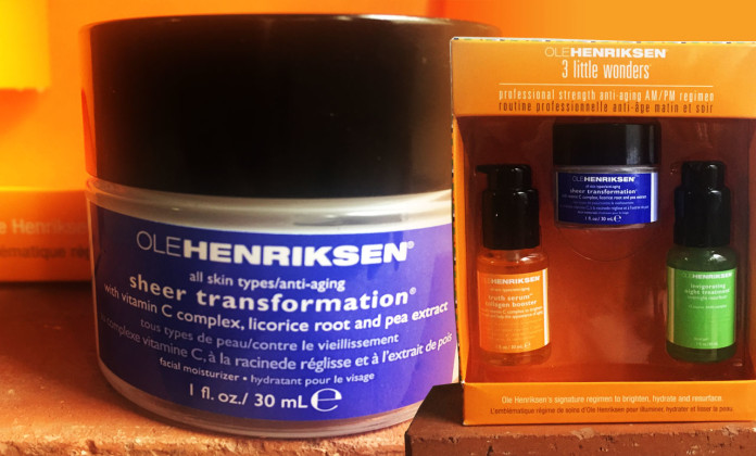 Ole Henriksen 3 little wonders sheer transformation truth serum collagen booster invigorating night treatment