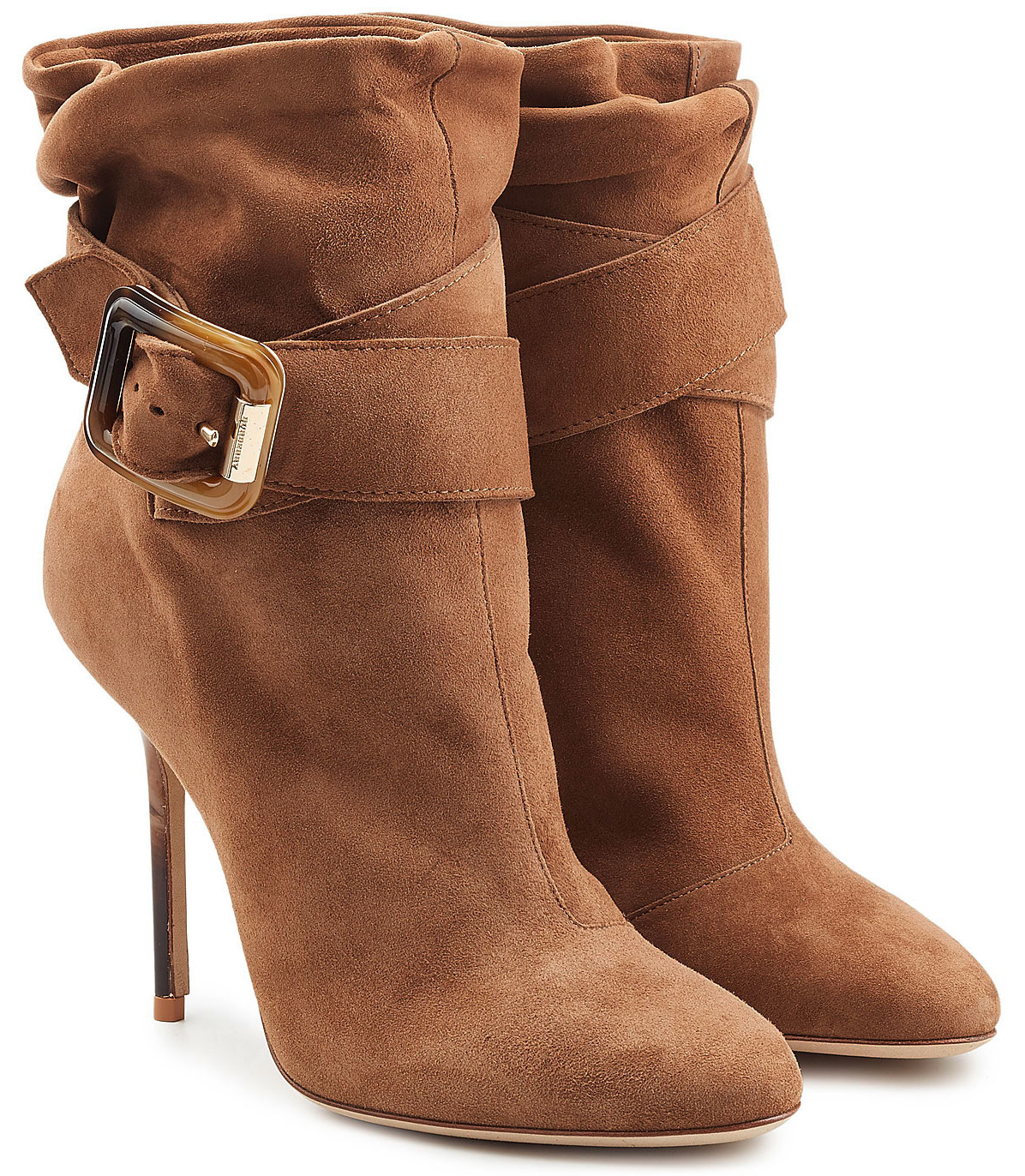 Burberry brown suede ankle boots