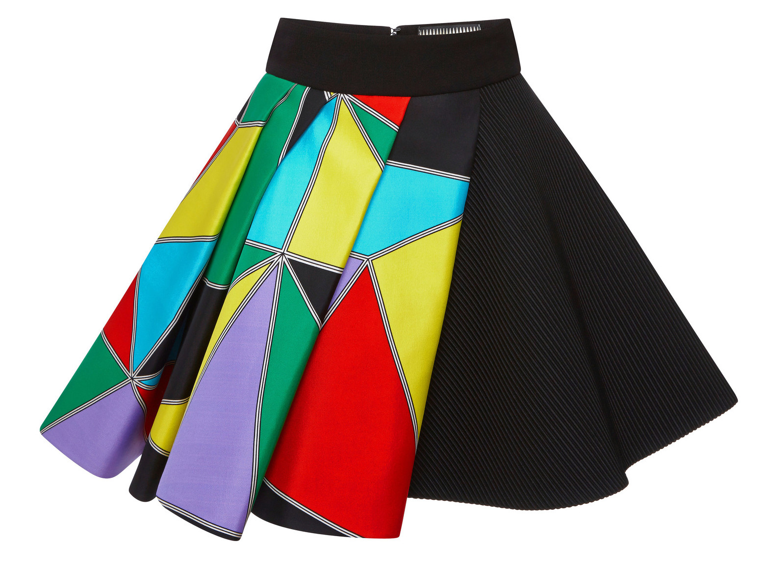 Fausto Puglisi multicolor printed flare skirt