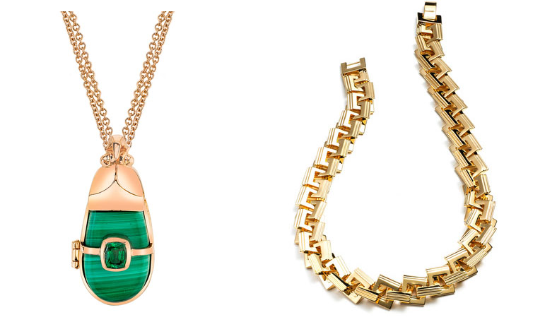 Fausto Puglisi skirt necklaces to accessorize