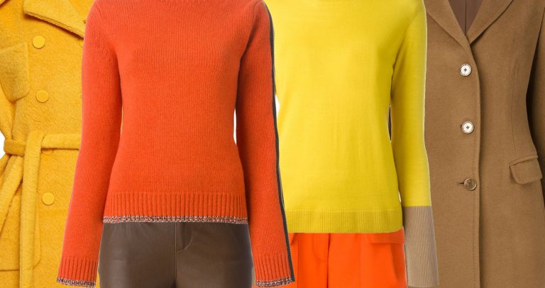 Brown orange yellow outfit ideas