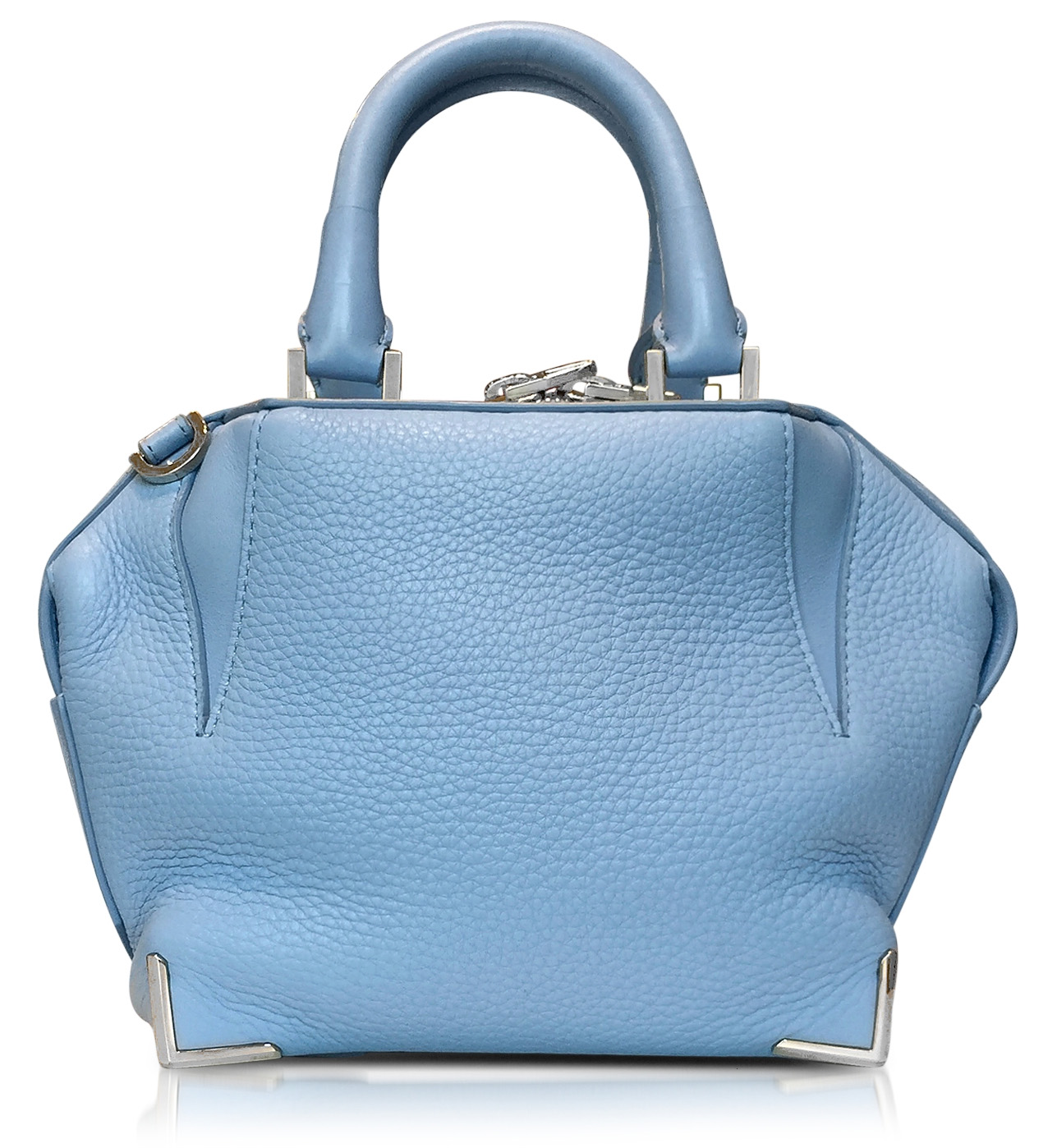 Designer handbags - Alexander Wang Light Blue Mini Emilie Atlas Soft Pebbled Leather Tote