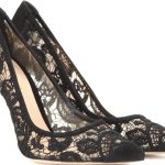 Gianvito Rossi ornate macrame lace pumps with butter-soft suede 835 dollars