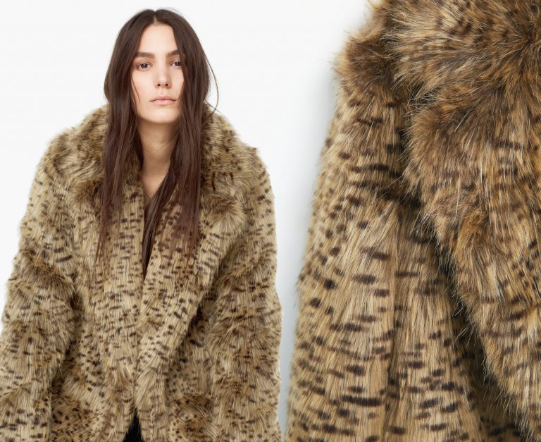 This MANGO Leopard faux fur coat