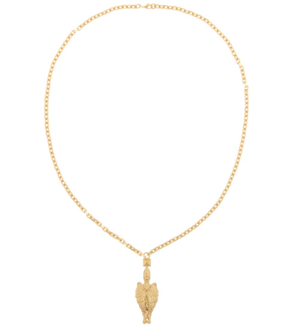 Valentino gold tone brass Gryphon necklace