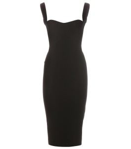 Victoria Beckham Curve Cami black fitted dress 2500 dollars