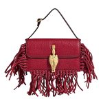 RED Valentino Leather Mini Fringe Bag with Zodiac