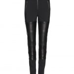 3.1 Phillip Lim Leather Panelled Cotton-blend Trousers