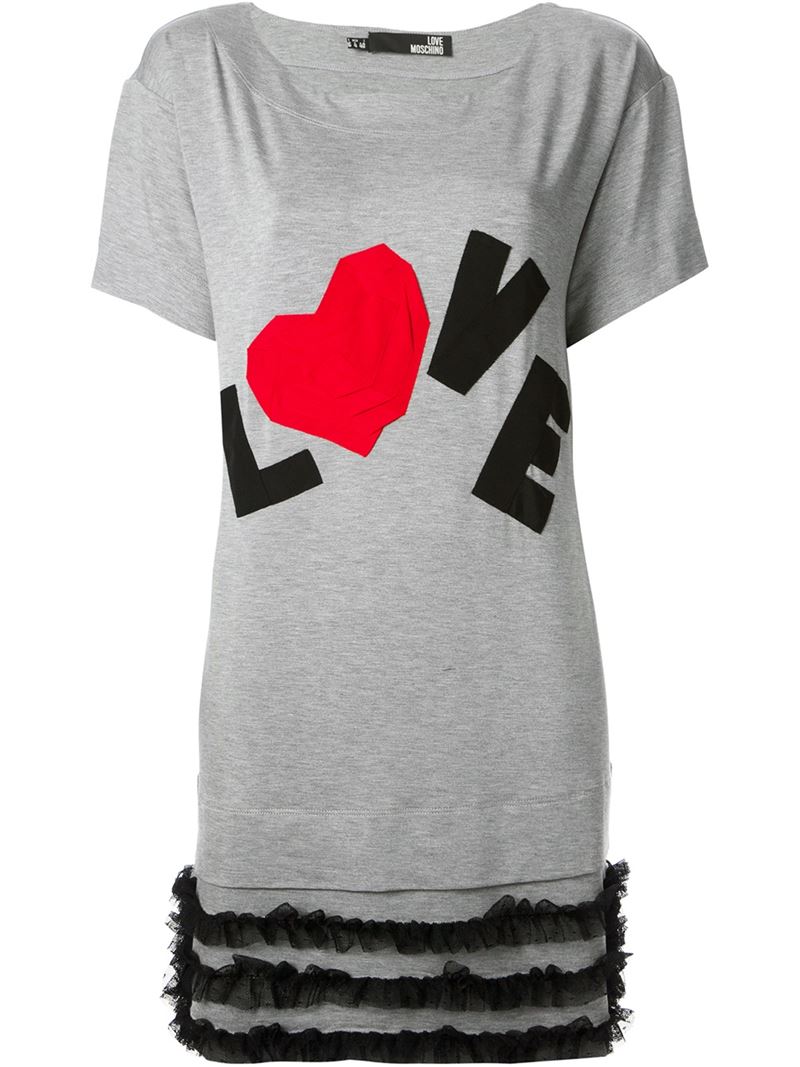 LOVE MOSCHINO 'Love' jersey dress